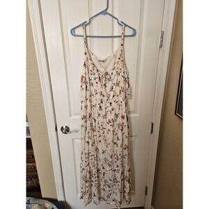 NWT Dex Plus Floral Maxi Lined Sleeveless Dress - 1X, MSRP $89